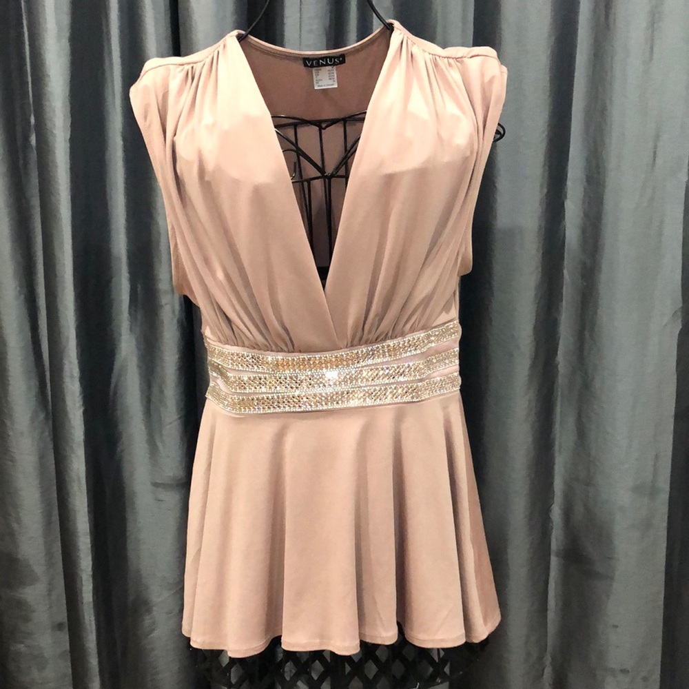 VENUS Antique Pink Embellished Top